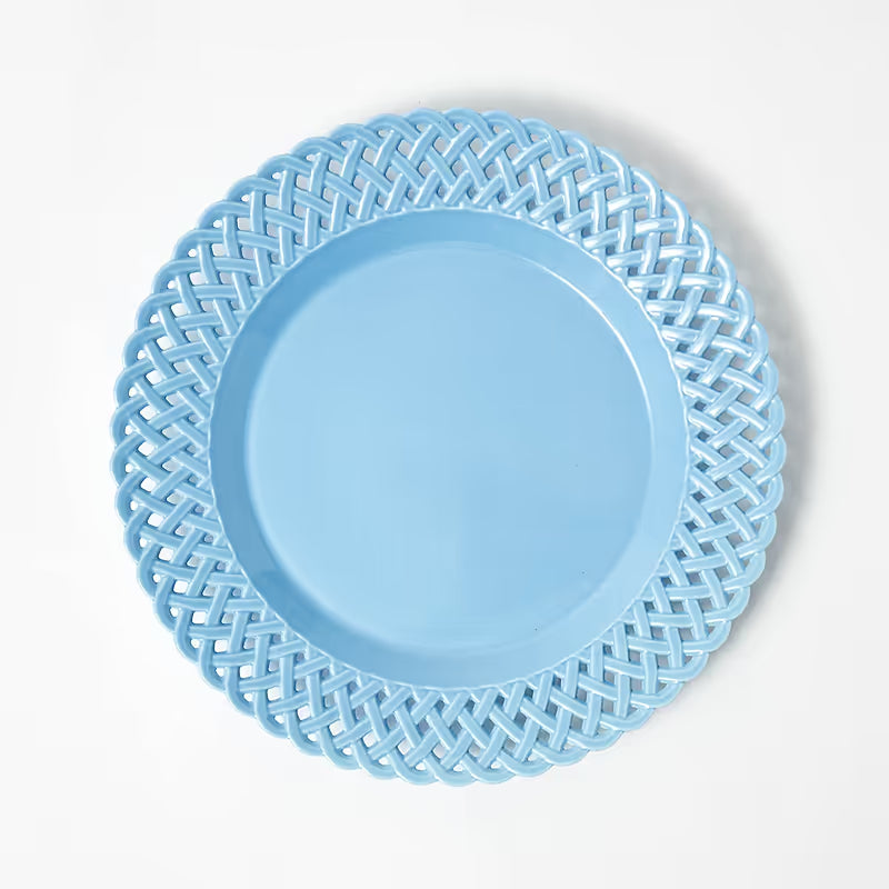 Basketweave Dinner Plate