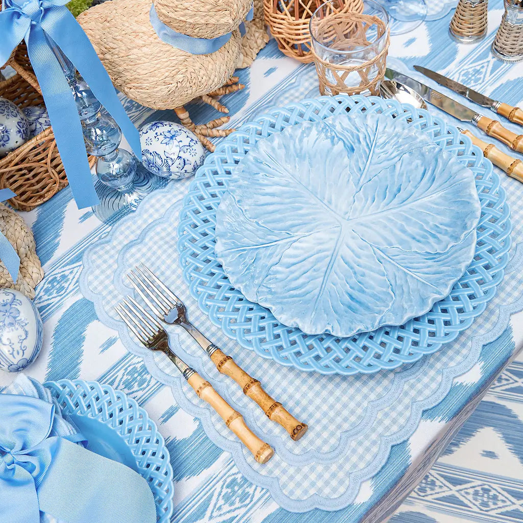 Basketweave Dinner Plate