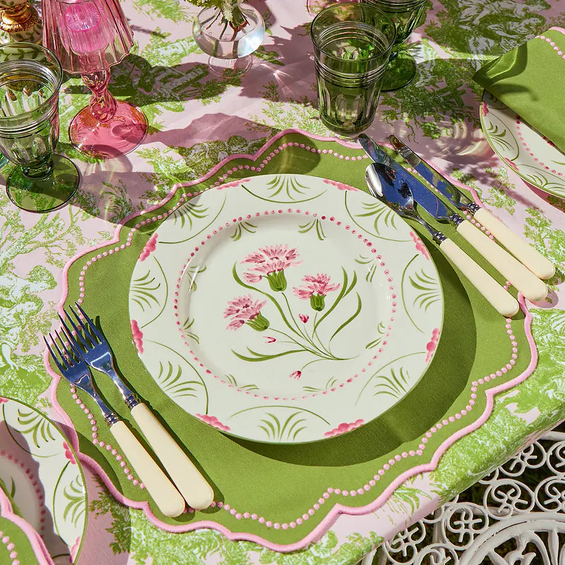 Carnation Ceramic Dinner Plate