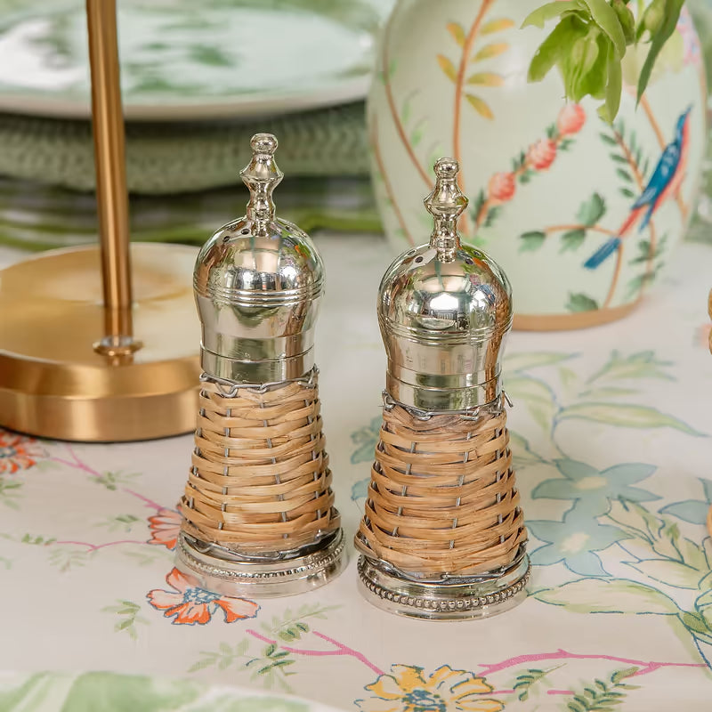 Rattan Salt & Pepper Set